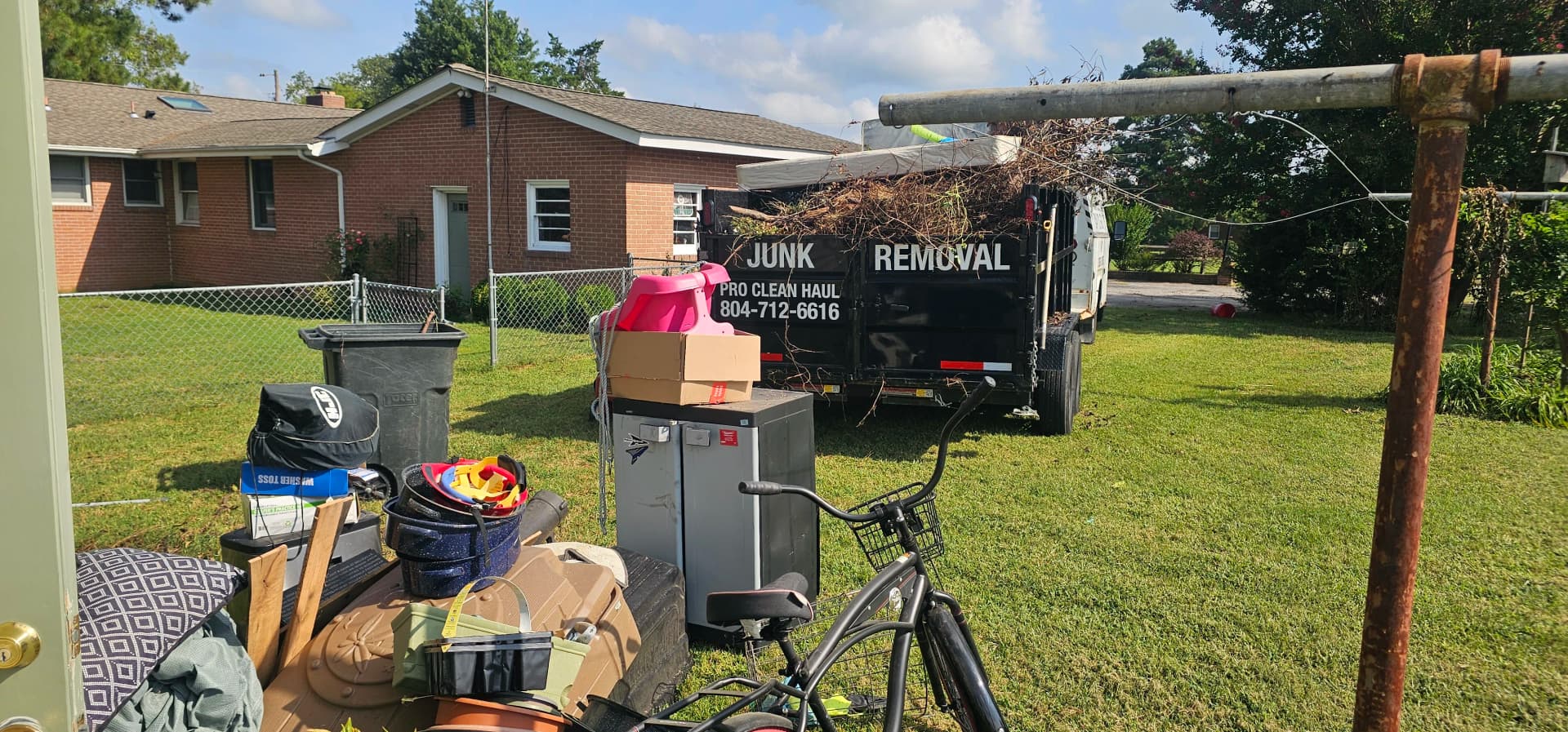 Backyard Junk Removal Done Right in Petersburg image