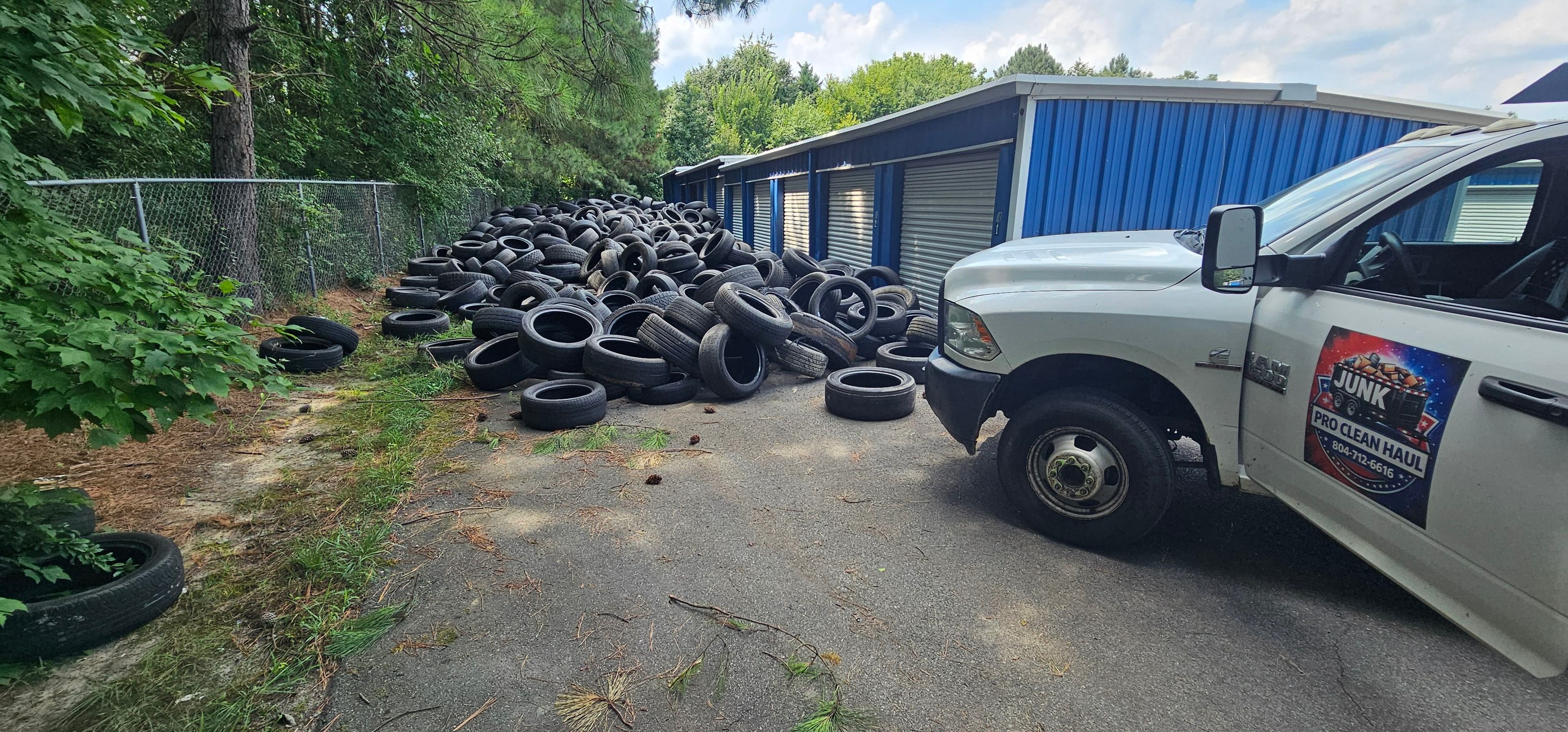 Project Massive Tire Pile Removal in the Dinwiddie and Petersburg Area image