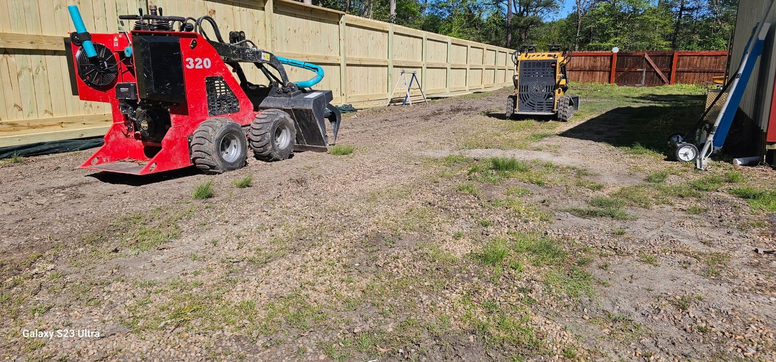 Yard Cleanup with Specialized Equipment